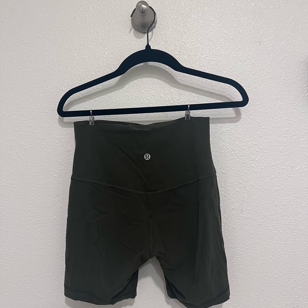 lululemon athletica Women's Dark Green Athletic Shorts